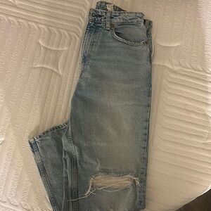 Zara Light Blue Boyfriend Jeans
